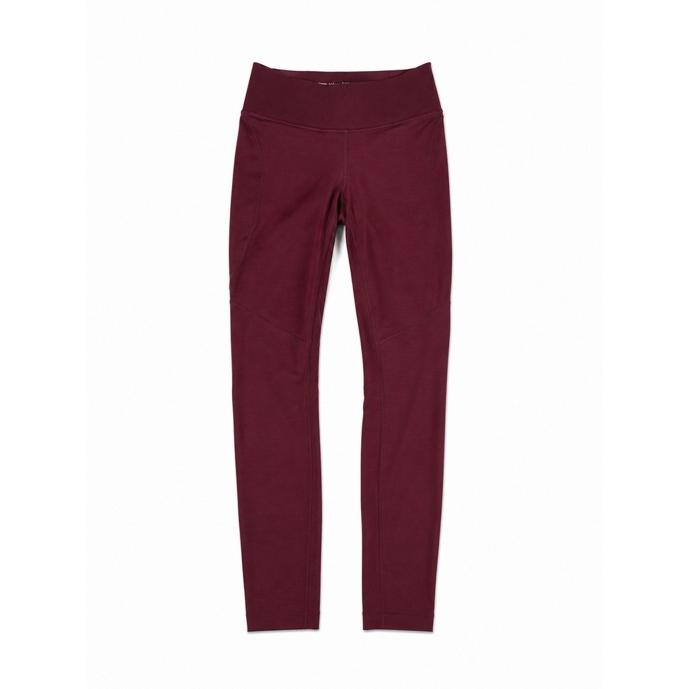 Outdoor Voices Tech Sweat Core 3 4 Leggings Womens Burgundy S Logo Mid Rise